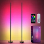 Smart Rgbicw Led Corner Floor Lamp 2 Pack - 16 Million Diy Colors, 68+ Scenes.... Fixed Price $127.68.