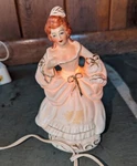 Vintage Hand-painted Porcelain Lady Figurine Nightlight/lamp- Hughes China. Fixed Price $10.00.