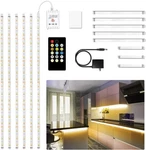 Under Cabinet Lights, 6 Pcs Lighting With Remote, Dimmable Led St. Fixed Price $16.99.