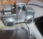 Truck Transportation Night Light, Wall Plug-in, Silver, Amber Glow, Kids Indoor. Fixed Price $15.00.