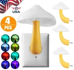 4 Pack Led Night Light Plug Wall Lamp Energy Saving Cute Mushroom. Fixed Price $14.28.