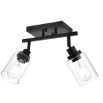 Wanluce 2-LIGHT Black Track Lighting Kit Fixture Wall Sconce Modern Design. Fixed Price $83.83.
