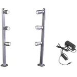 Ledupdates Retail Jewelry Showcase Pole Light Silver FY-53 4000K + Ul Power. Fixed Price $84.99.
