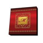 Lamp-in-a-box Monograms-golden With Red Letter 6"X6" Mdf Wall Art, 6, M.... Fixed Price $11.38.