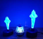 Vintage Y2K Dolphin Plasma Sculptures Lamps Lot 12 & 15 Blue Electric. Fixed Price $129.99.