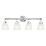 Livex Lighting 1024-05 Classic 4-LIGHT Bath 30 6.5 10, Polished Chrome. Fixed Price $181.77.