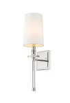 Z-lite 803-1S-PN Sophia Light 5.5 Inch Polished Nickel Wall Sconce. Fixed Price $35.81.