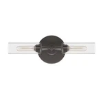 Jeremiah 38002-ESP Modina 4" 2-LIGHT Clear Glass Wall Sconce Espresso. Fixed Price $117.50.