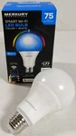 Merkury A21 Smart Wifi 11W Led Bulb Color + White 75 Watt Equivalent 1050 Lumens. Fixed Price $12.55.