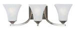 Maxim Lighting 20100FTSN Aurora 22" Bath Vanity Satin Nickel Frosted Glass. Fixed Price $47.99.