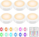 Led Puck Lights With Remote Control, Wireless Under Cabinet & Closet Lighting,. Fixed Price $29.95.