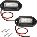 Pcs White Led License Plate Light, 6-SMD Waterproof Tag Lights, 12V-24V Dc Lam. Fixed Price $9.49.