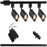 Hiiglxii 4-LIGHT Led Track Lighting Kit 3.3FT Rails Floating. Fixed Price $99.98.