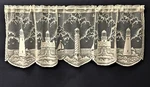 Classic Light House Ecru Lace Valance 58" X 19" Bathroom Kitchen Bedroom Den. Fixed Price $35.00.