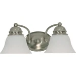 Nuvo Lighting 60/341 Empire 2 14-7/8"W Bathroom Vanity Nickel. Fixed Price $79.92.