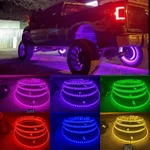 4PCS 17.5 Rgb Changing Double Row Led Wheel Light Color Shift For. Fixed Price $366.69.