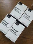 Moes Dimmer Light Switch 4 Pack, 3 Way & Single Pole Dimmable New. Fixed Price $39.00.