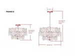 Safavieh Sia 4LT 19 Inch Pendant, Reduced Price 2172763149 PND4001A. Fixed Price $220.00.