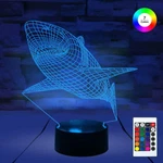 3D Remote Night Stand Light Led Lamp Optical Illusion 7 Color Changing For Kids. Fixed Price $11.99.