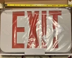 All Pro White Thermoplastic Exit Sign Ac Led Lights Red Model APX7R New. Fixed Price $5.99.