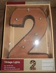 Vintage Lights Marquee Style 12-IN Antique Brown Led Indoor Metal Table Lamp #2. Fixed Price $21.00.
