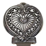 Brighton Night Light Cover Heart Shaped Silver Tone Metal Filigree Details. Fixed Price $11.98.
