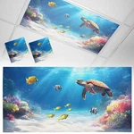 Pack Fluorescent Cover 4X2 Feet, Sea Turtle Coastal Lights Filters Drop. Fixed Price $47.61.