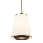 Varaluz Desert Flyer 3-LT Foyer Pendant, Satin Brass/medium Walnut 520F03SBW. Fixed Price $679.20.