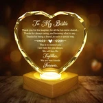 Gift To My Bestie 3D Illusion Lamp, Crystal Night Light For Friend. Fixed Price $19.48.