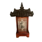 Traditional Korean Wood Lamp Handmade Asian Oriental Table Lantern House. Fixed Price $89.95.