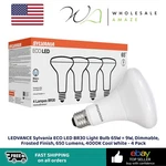Ledvance Sylvania Eco BR30 Light Bulb 65W=9W Dimmable Frosted Finish, 650. Fixed Price $17.99.