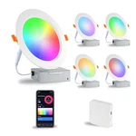 Adoric 6" Smart Wifi Led Recessed Lights Rgb Alexa COMPATIBLE,15W, 1100LM 4PACK. Fixed Price $75.99.