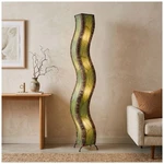 Eangee Wave 72" High Green Cocoa Leaves Giant Tower Floor Lamp. Fixed Price $578.00.