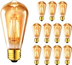 Anwio Vintage Edison Light Bulb Count (pack Of 1), 5W-AMBER GLOW-12PACK. Fixed Price $51.46.