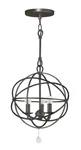 Crystorama 9225-EB Solaris 3-LIGHT Mini Chandelier English Bronze. Fixed Price $198.00.
