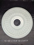 Ekena Millwork Vienna Ceiling Medallion 16" Od X 3-5/8" Id 3/4" P Endurathane. Fixed Price $26.00.