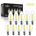Brimax C35 E12 Led Candle Bulbs Daylight White 5000K 4/6W Chandelier. Fixed Price $23.99.