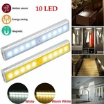 10LED Battery Powered Portable Motion Sensor Light Wireless Night Cabinet Closet. Fixed Price $9.99.