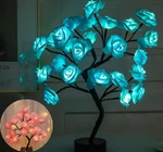 Led Rose Tree Lamp Night Light Romantic Flower Table Home Bedroom Decor. Fixed Price $19.34.