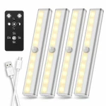 Remote Control Led Closet Lights Under Cabinet Lighting Usb Rechargerable 4PACK. Fixed Price $59.99.
