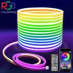 Led Rope Lights,flexible Strip With Remote And App Control Rgb. Fixed Price $32.49.