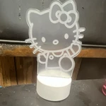 Hello Kitty Led Night Light White Character Lamp For Kids Bedroom. Fixed Price $15.00.