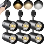 Vanoopee Type Led Track Light Heads 20W 3CCT Dimmable CRI90 Black 6PK. Fixed Price $89.99.