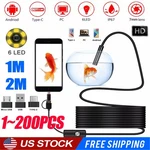 6LED Usb Snake Endoscope Borescope Hd Inspection Camera For Android Type Lot. Fixed Price $1274.59.