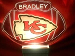 Kansas City Chiefs Nfl Night Light Personalized Led Plug In, Dusk To Dawn Sensor. Fixed Price $24.95.