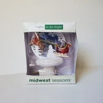 The Night Midwest Seasons Santa Flying Sleigh Reindeer. Fixed Price $16.95.