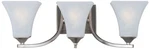 Maxim Aurora 21 1/2" Wide 3-LIGHT Satin Nickel Bath. Fixed Price $125.80.