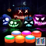 Litake 6 Pcs Rgb Halloween Pumpkin Light With Remote Timer Dimmable, Led Flic.... Fixed Price $23.14.