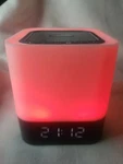 Aisuo Night Light - 5 In Bedside Lamp With Bluetooth Speaker, 12/24H Digital C. Fixed Price $39.90.