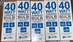 5 Pack Luminance Watt Torpedo Bulb 410L L1414 40B10/F/3 Med Base Frosted. Fixed Price $10.00.